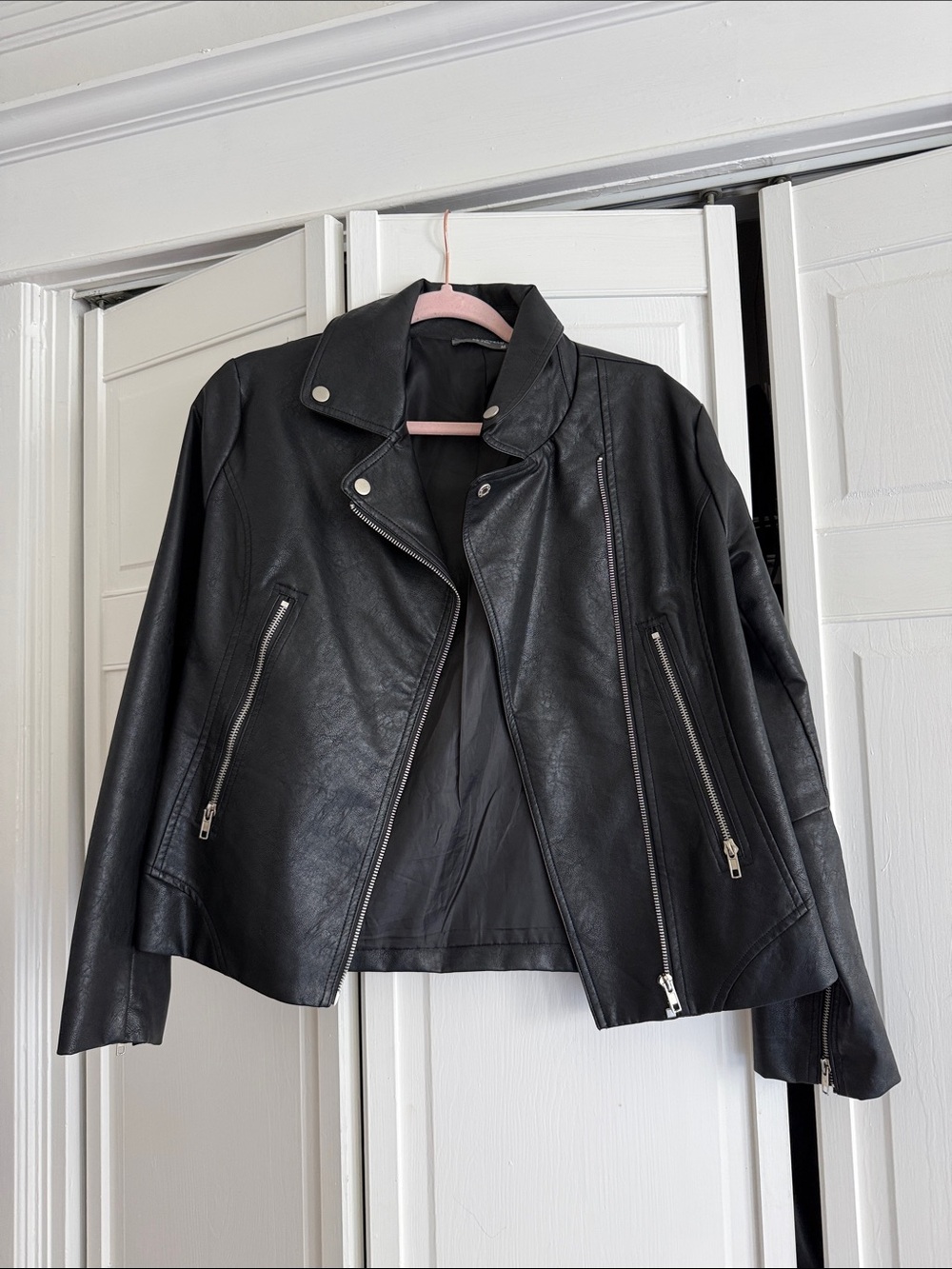 Black Faux Leather Jacket
